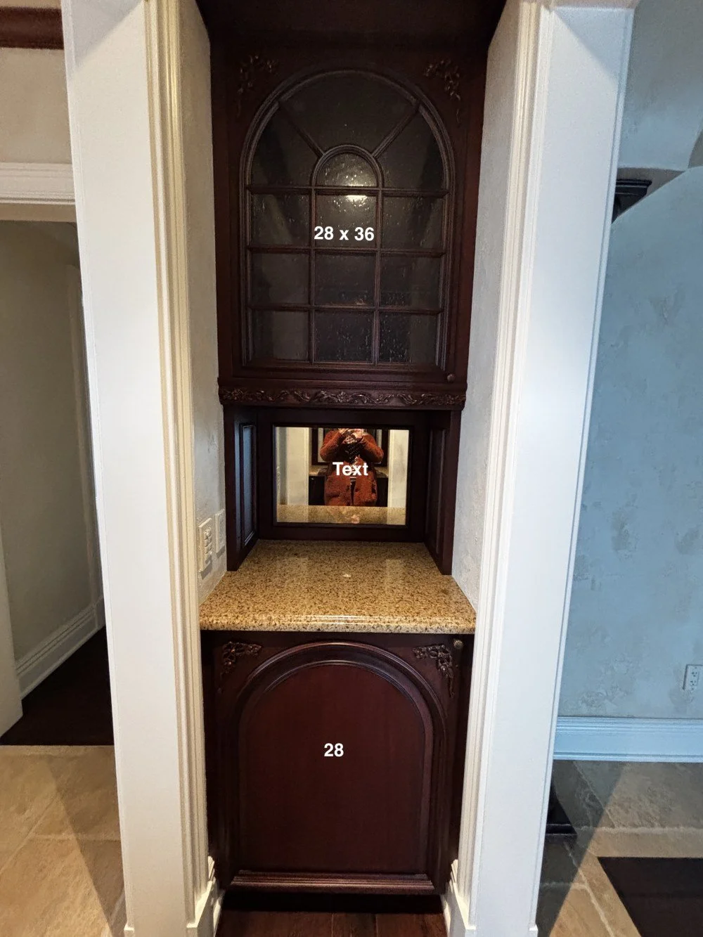 European Style Coffee Station cabinetry MEAS (2).JPG