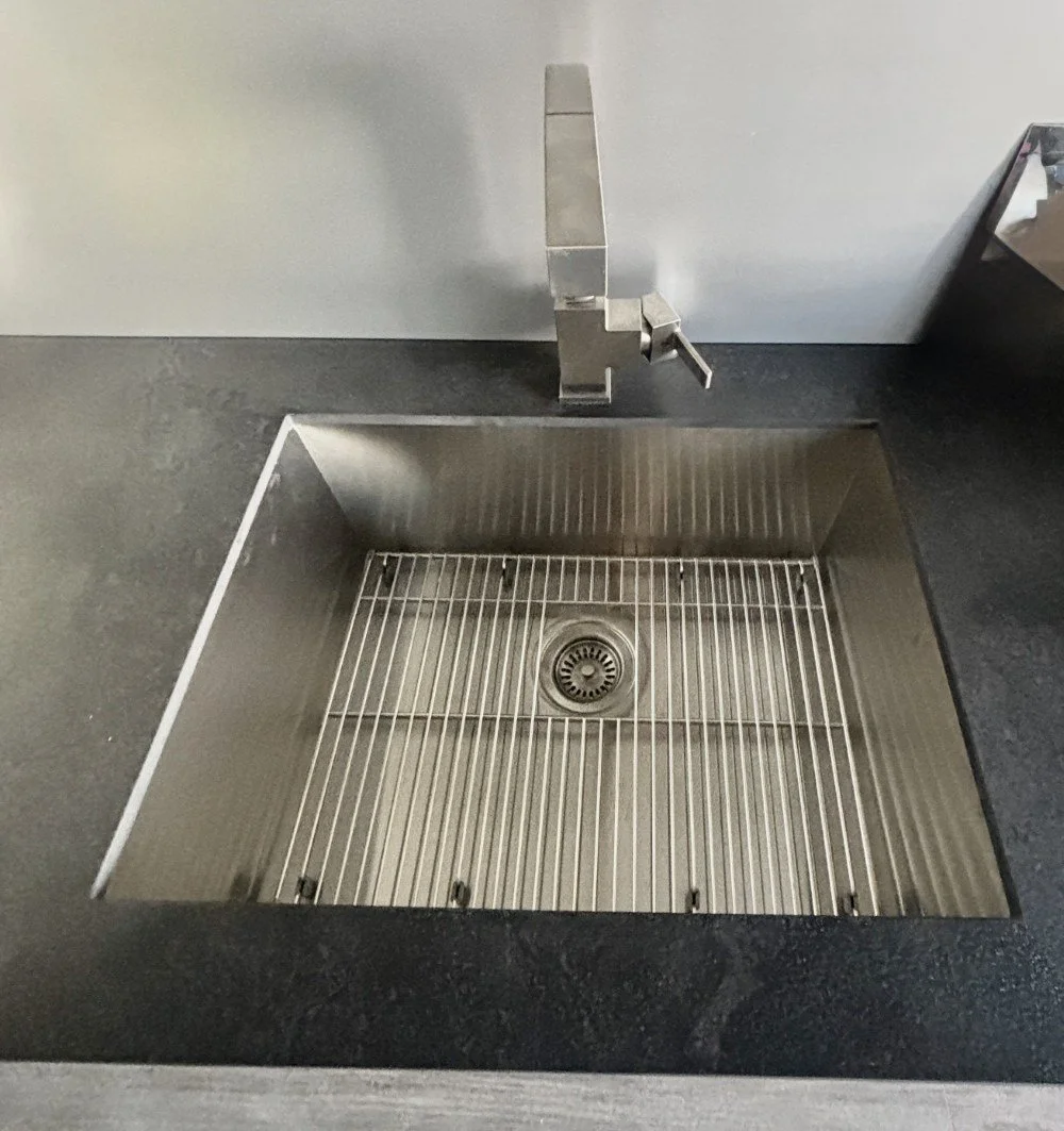 New Stainless Julien Sink With Grate &amp; KWC Fixture