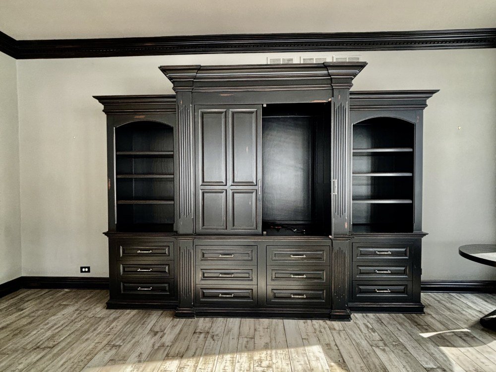 Custom Built-In Wall Unit with Storage &amp; Display