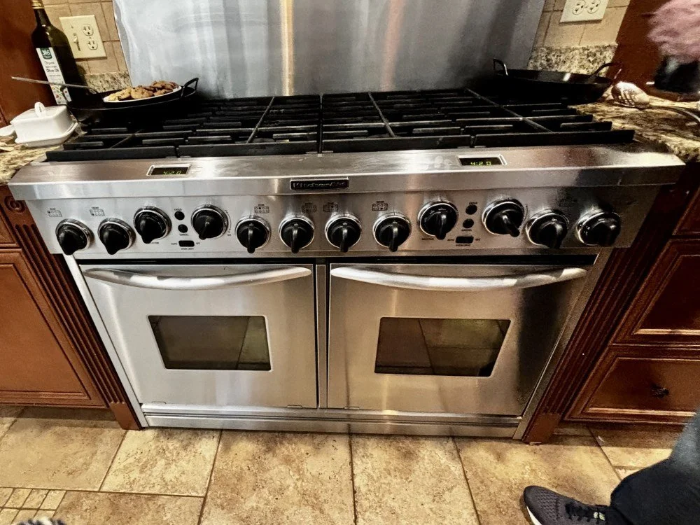 KitchenAid 48" Professional Dual Fuel Range — 8 Burners / 2 Ovens &amp; Broan 38" Hood Insert