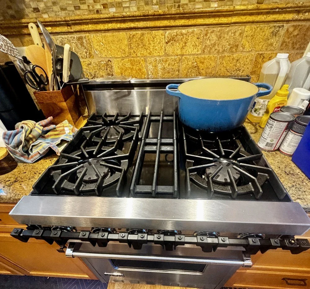 Viking 30 Gas Range with Broan Stainless Hood (2).jpeg