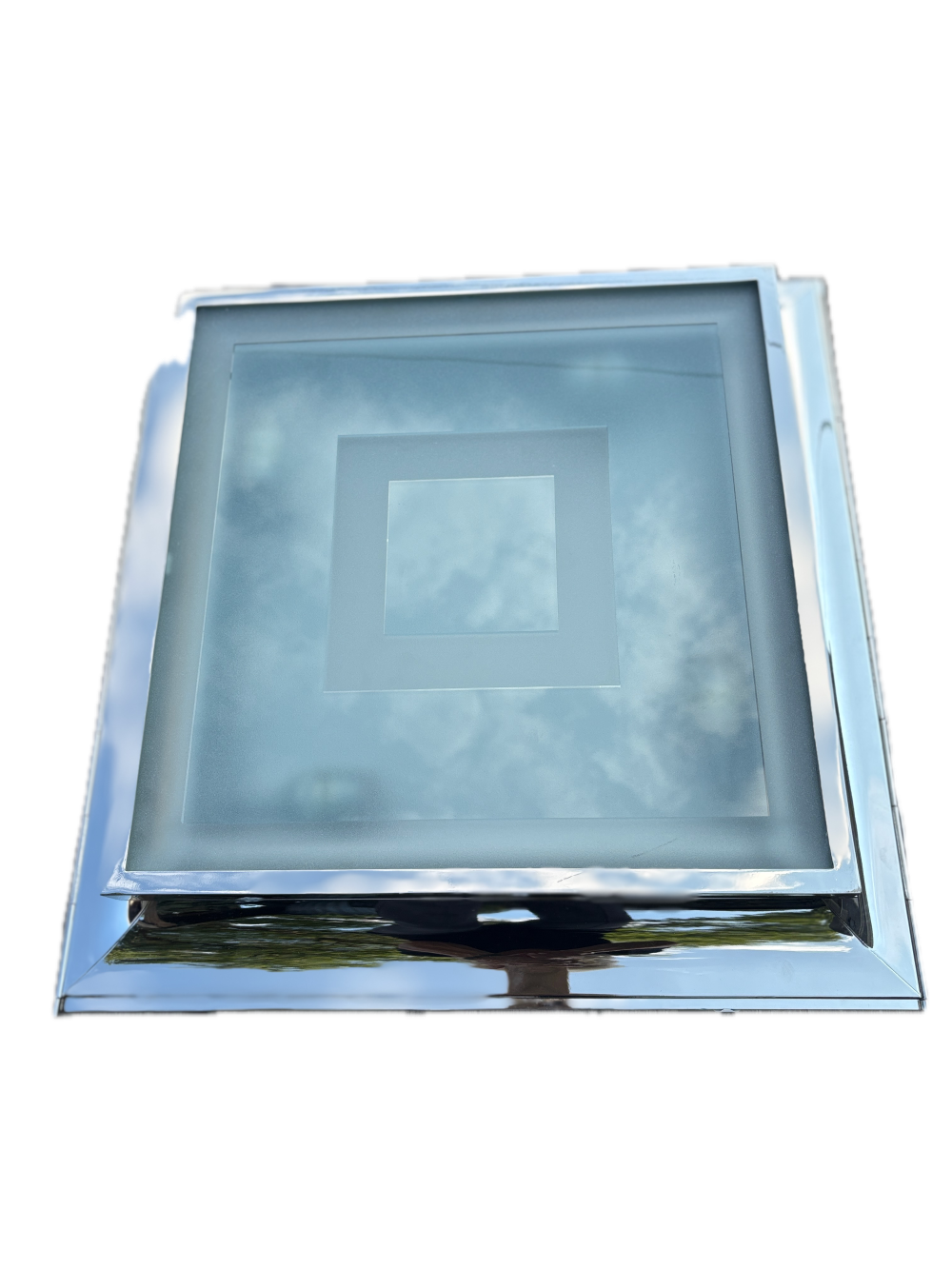 Polished Nickel Architectural Square Flush Mount with Layered Glass (3).png