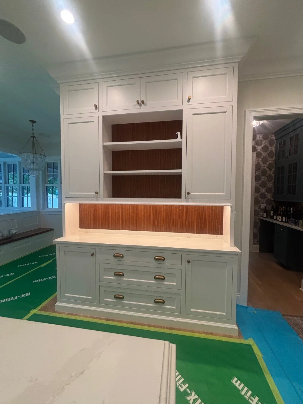 7' Custom Inset Built-In with Quartz counter - Romar