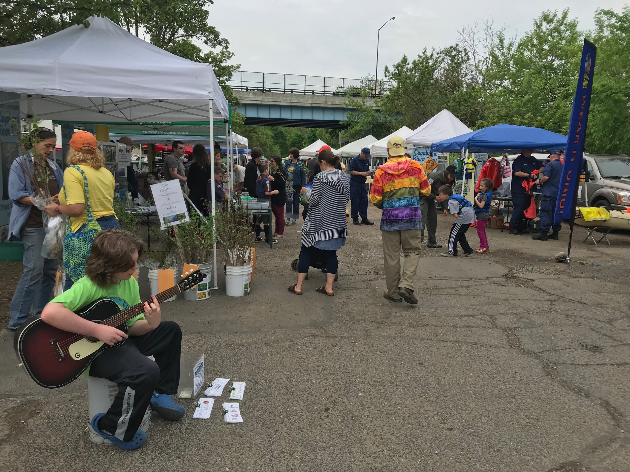 River Day Festivities at the Haymaker Market in Kent. Free Trees, Seeds, Demos, and Groovy Tunes!