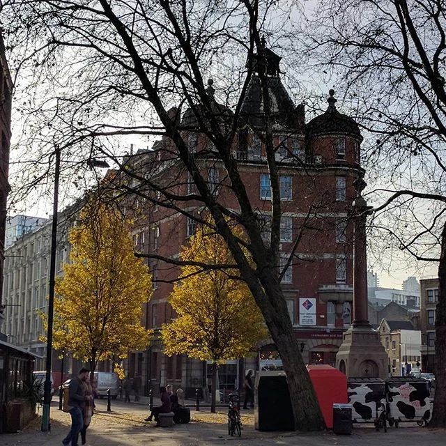 Old Street. They call it Silicon Roundabout. We call it home. Golden in the fall! #designstudio #londondesign