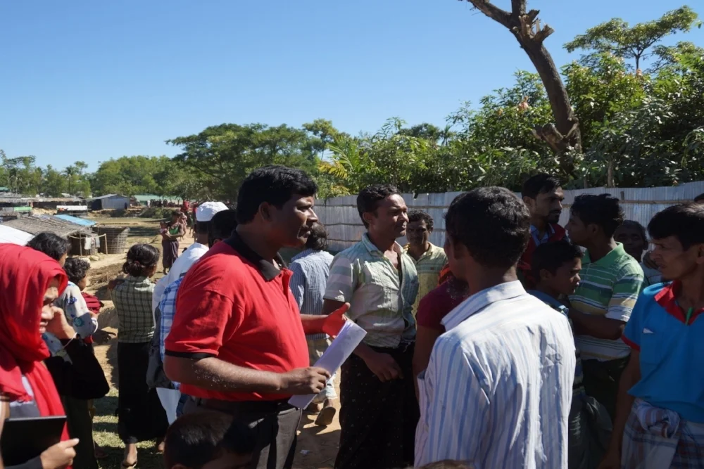  The Nayapara displacement camp in Bangladesh where we engaged with Rohingya children and caregivers 