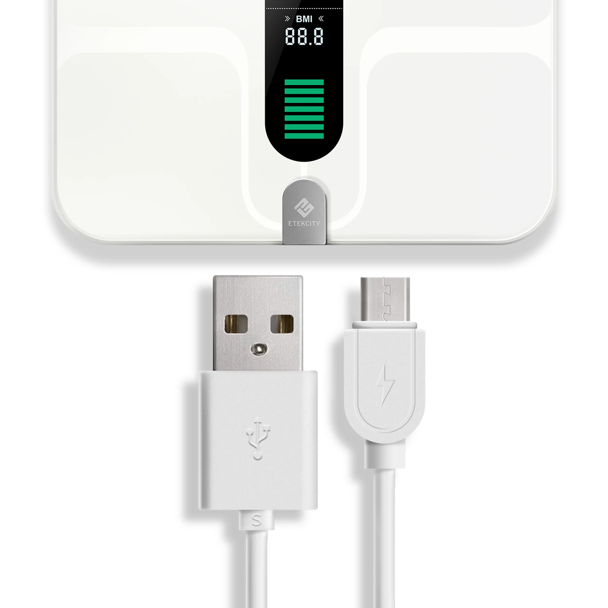 USB Charging No need to buy new batteries. Just plug in and charge.