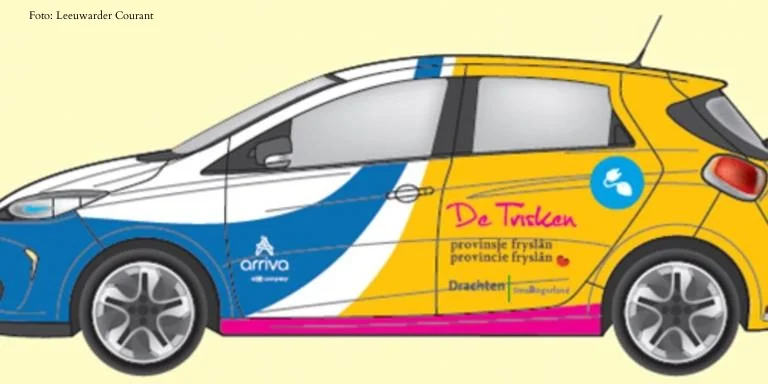 Deelauto van Arriva maakt Friese wijk zonder buslijn bereikbaar