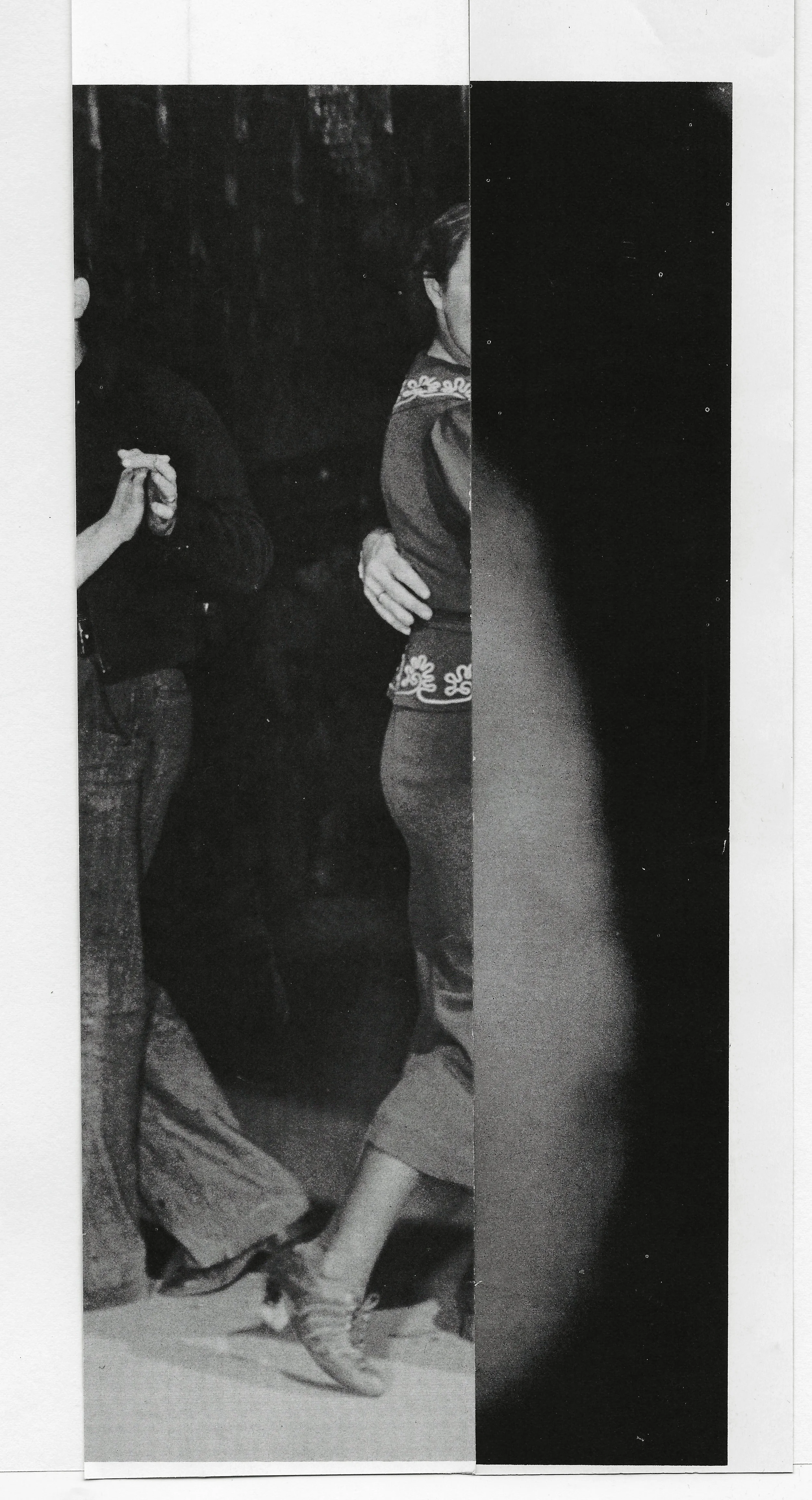 "De lende" ,found paper, 6.75"x 11", 2013