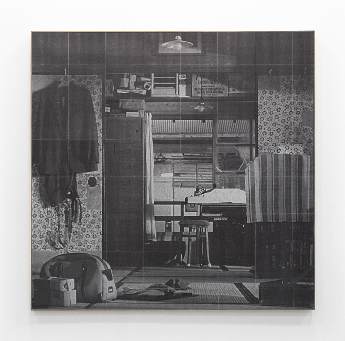    If I had known things would come to this , 2015.   Inkjet and fax prints collage.  136.5 x 135 cm. 