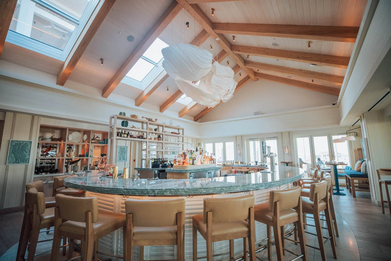 Marcus at Baha Mar Fish + Chop House interior with elegant steakhouse dining ambience at Grand Hyatt Baha Mar Nassau Bahamas