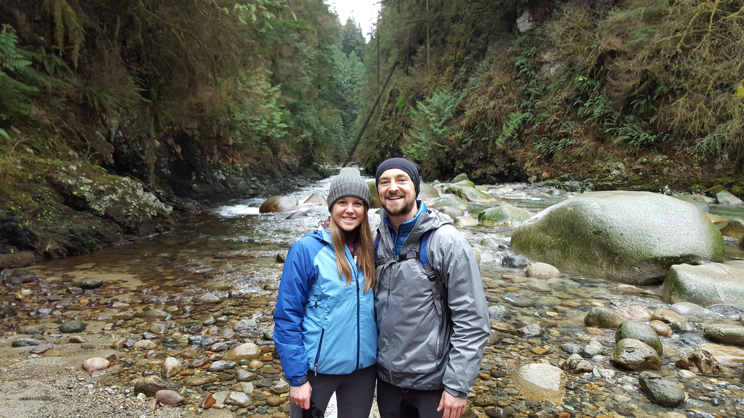 Courtney & I hiking in North Vancouver, BC.
