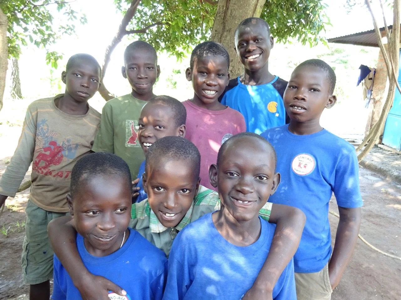 Students at the village