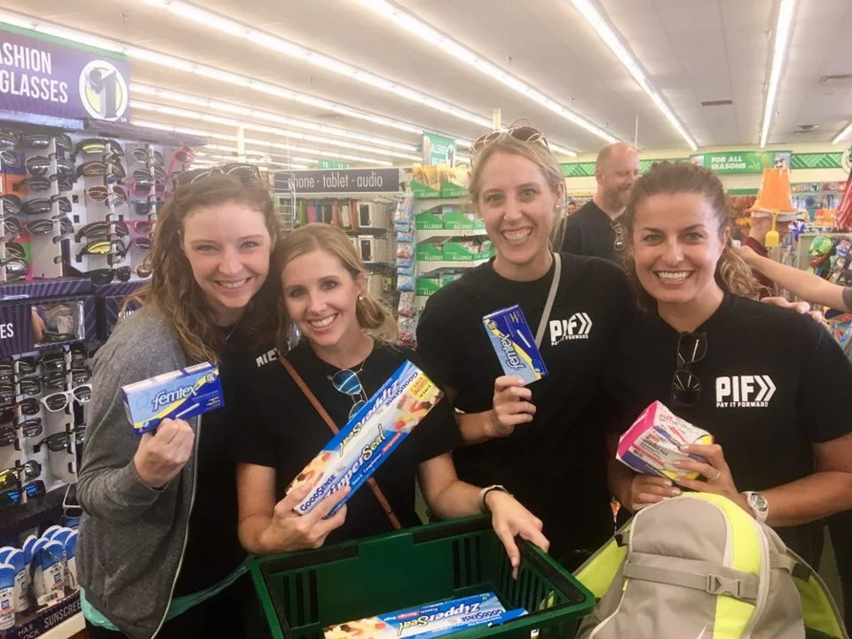 Purchasing items to build hygiene packs for our homeless neighbors.