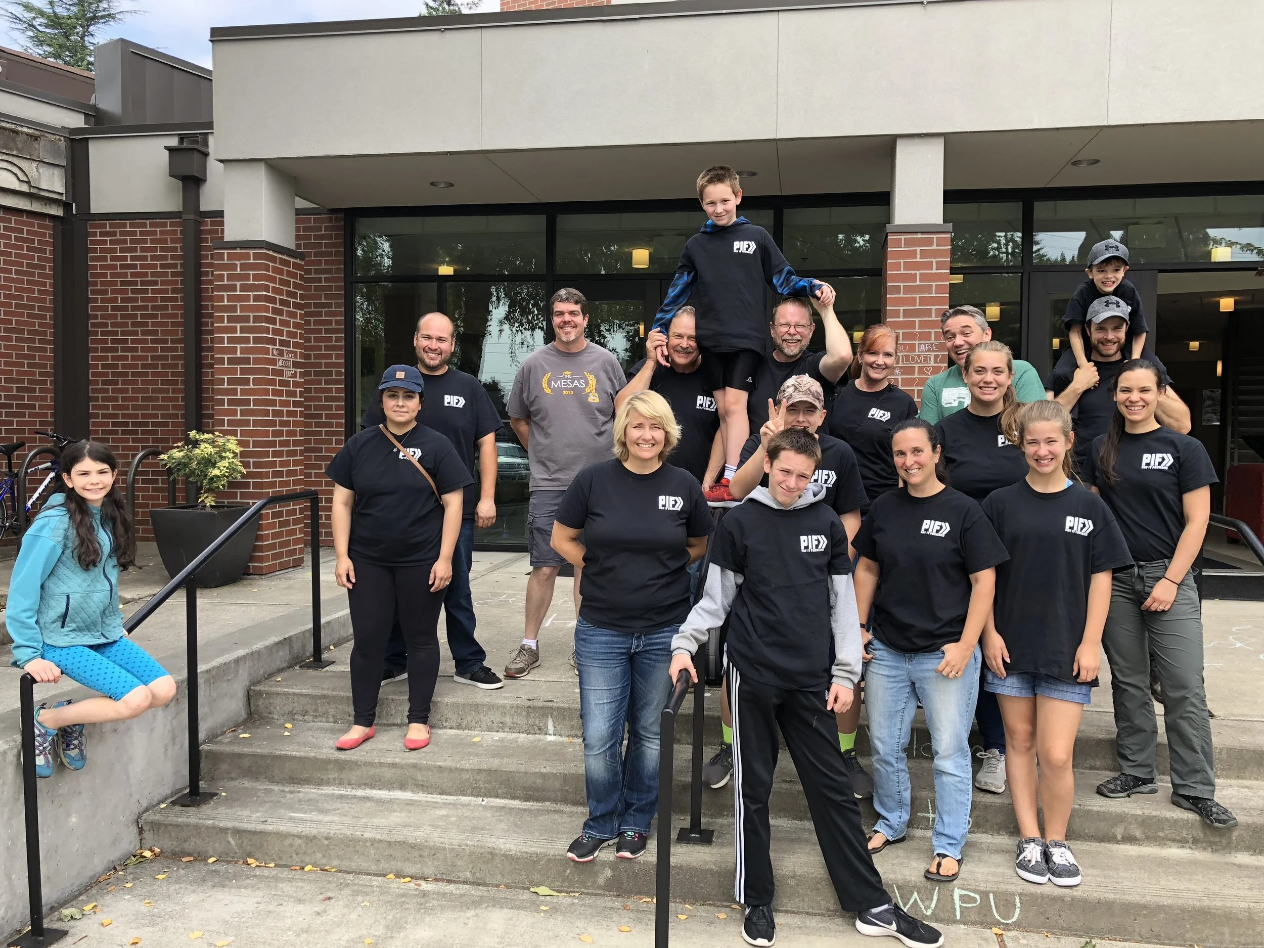Our Pay It Forward team serving at welcome weekend for Warner Pacific University. 
