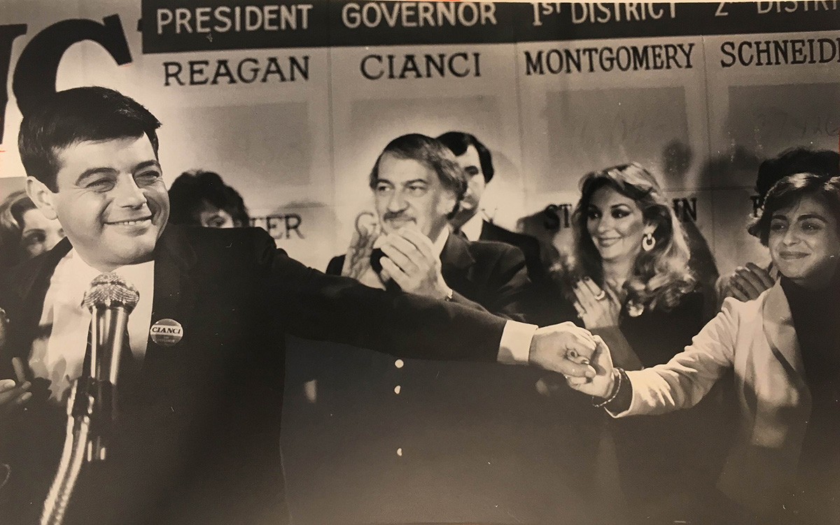 Buddy concedes defeat in the race for governor. Courtesy of the Providence Journal/Bryce Flynn.