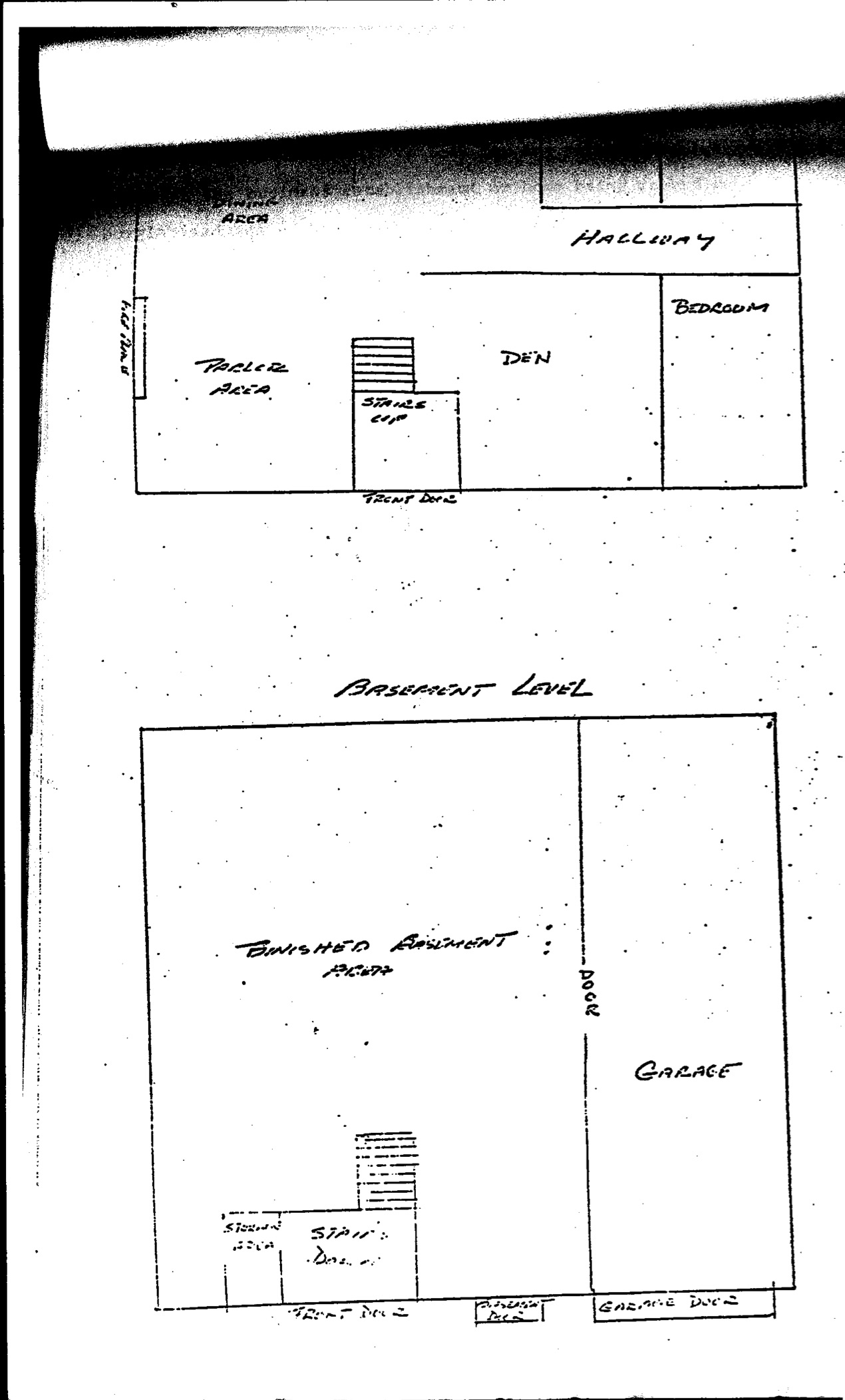 While devising a plan to break into Tony's home and plant hidden microphones, s tate police drew this map of the house. Courtesy of Brian Andrews.