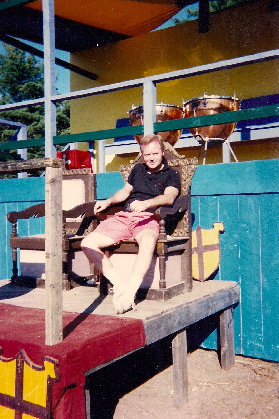 Charles at a medieval fair in Massachusetts. 