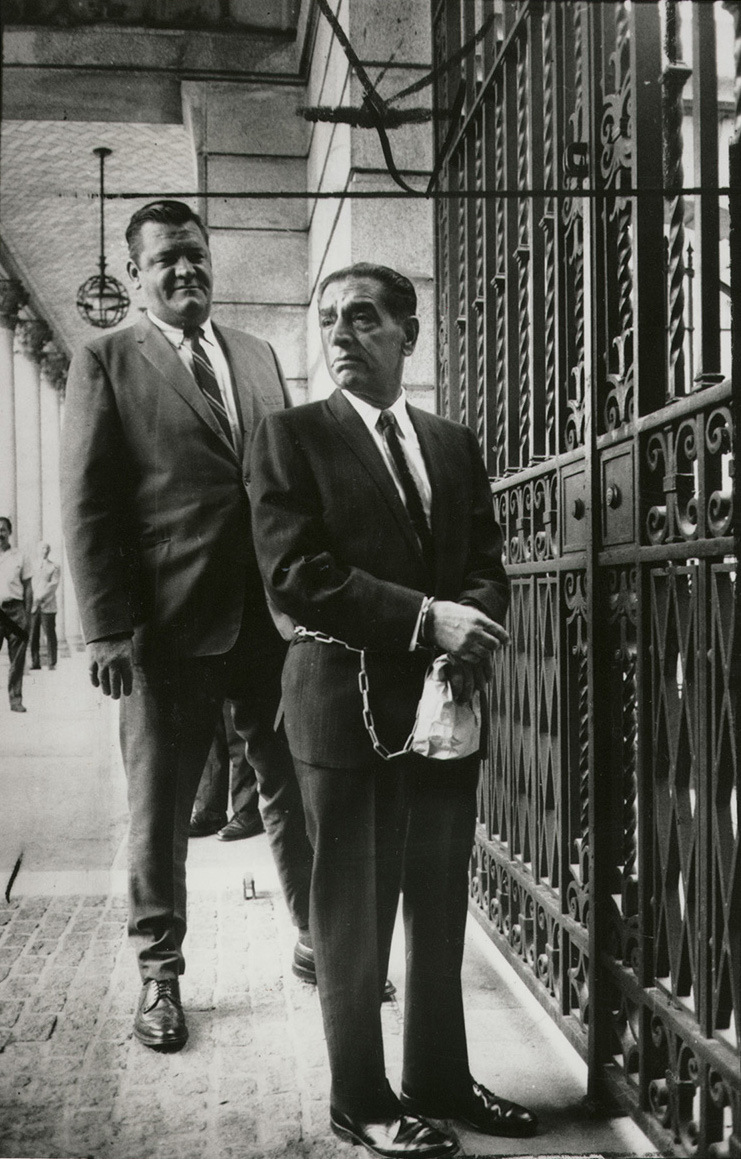 After finishing a three-year prison sentence in 1944, Patriarca went more than 20 years without an arrest. That stretch ended in the late 1960s. Courtesy of The Providence Journal.