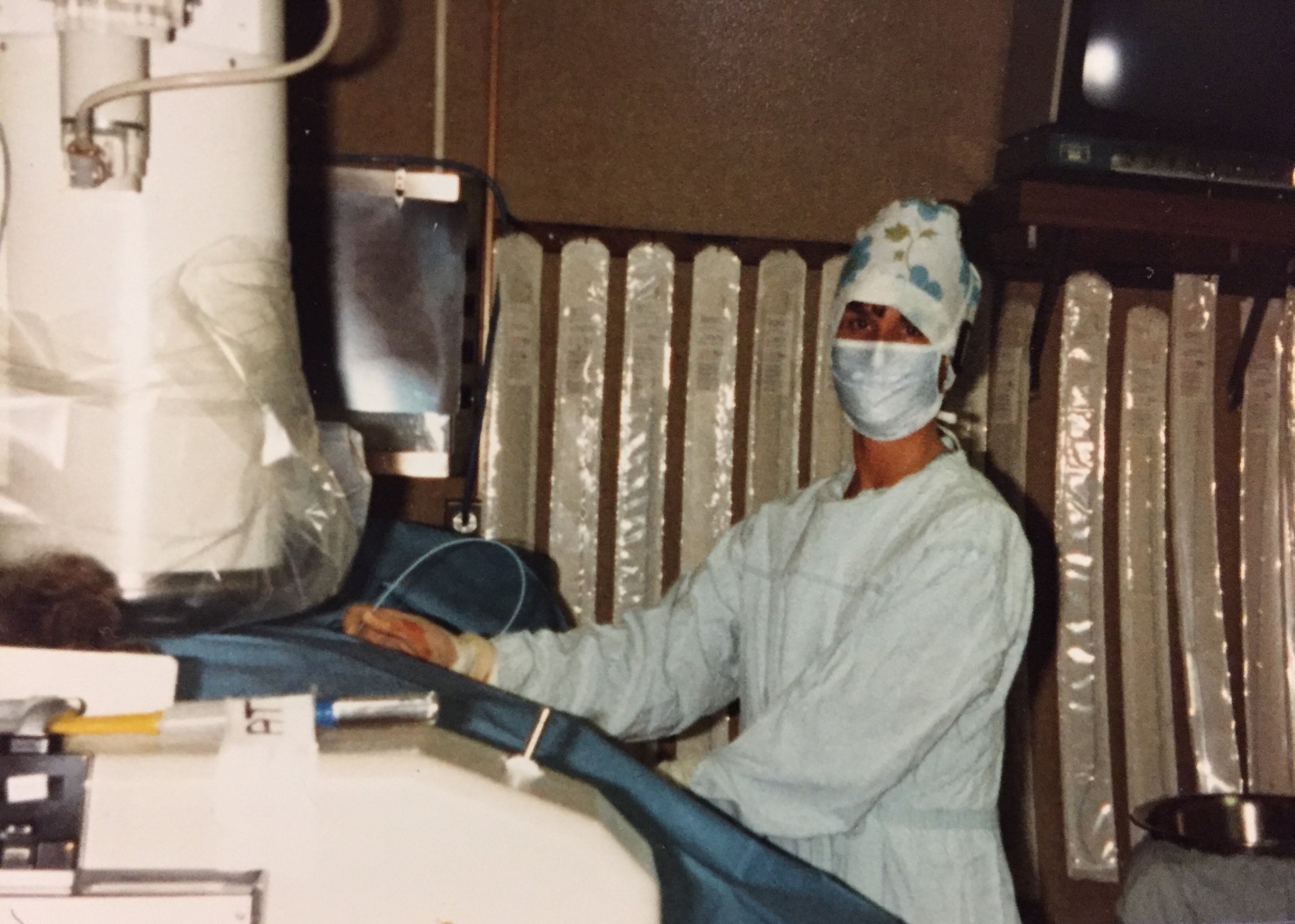 Dr. Roberts performs a cardiac catheterization. She was the first female cardiologist in Rhode Island, and is also the author of The Truth About Statins . Courtesy of Dr. Barbara Roberts.