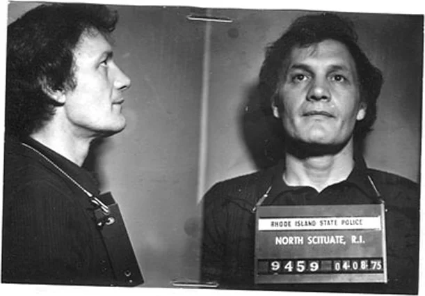 Richard "Moon" DiOrio in a mug shot in 1975. DiOrio was a member of the Patriarca crime family, and was called in as a protected witness during the Bevilacqua inquiry. Courtesy of The Providence Journal.