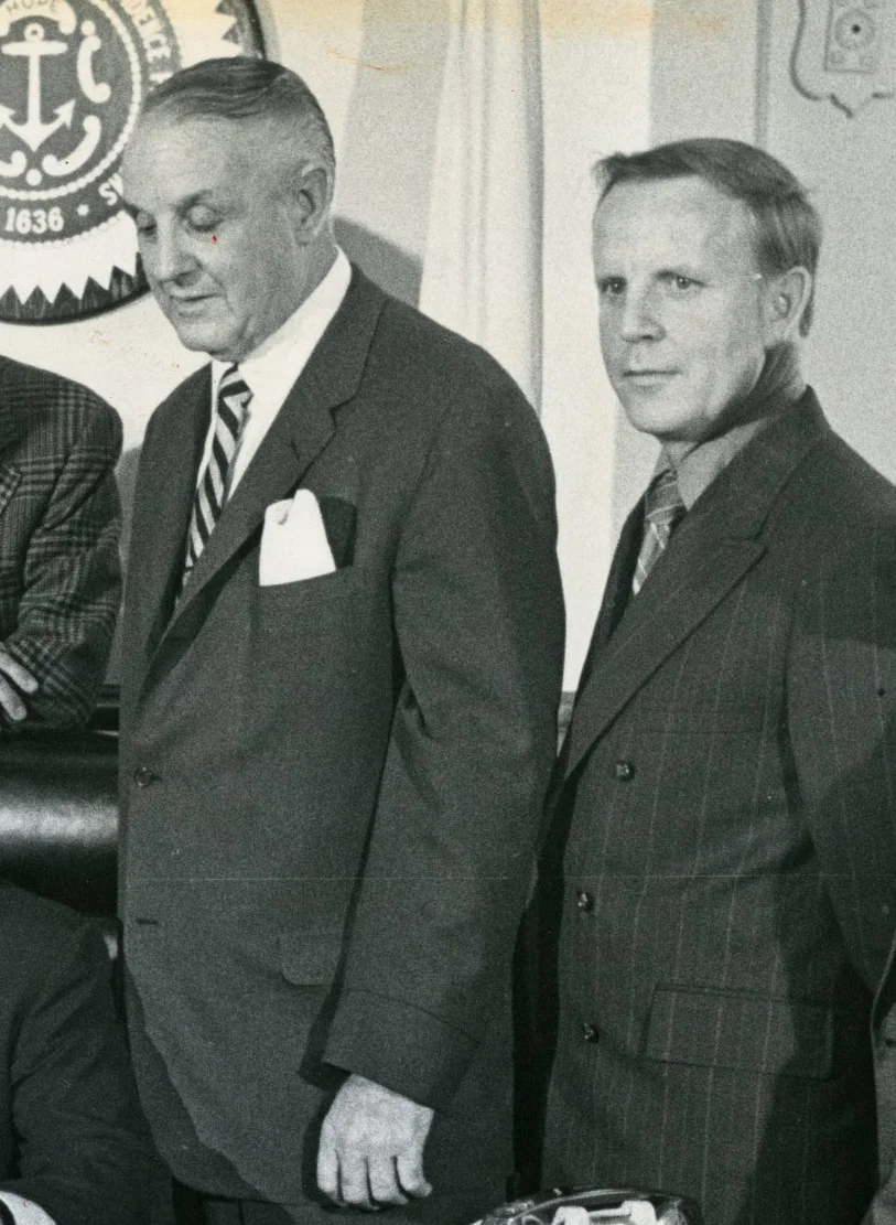 Jim Mullen's father, James Mullen Sr., worked with Stone on the Rhode Island State Police in the 1970s. Courtesy of The Providence Journal.