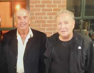 Brian Andrews and Tony Fiore meet for dinner in September 2014. Today, the two old adversaries are on friendly terms. Courtesy of Brian Andrews.