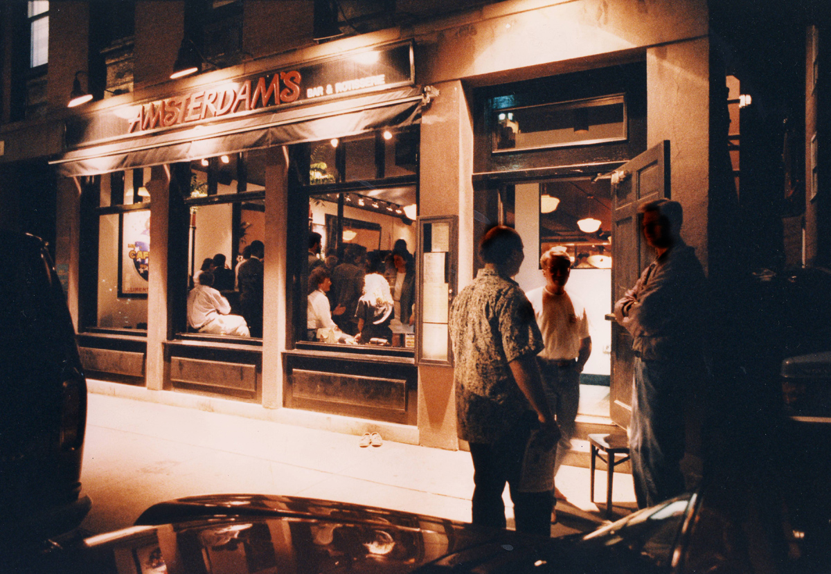 One evening at Amsterdam's Bar and Restaurant, a bouncer tried to charge Buddy and his friends a cover. The mayor then called in the fire department, which temporarily shut the restaurant down for code violations. Courtesy of The Providence Journal/Kathy Borchers.