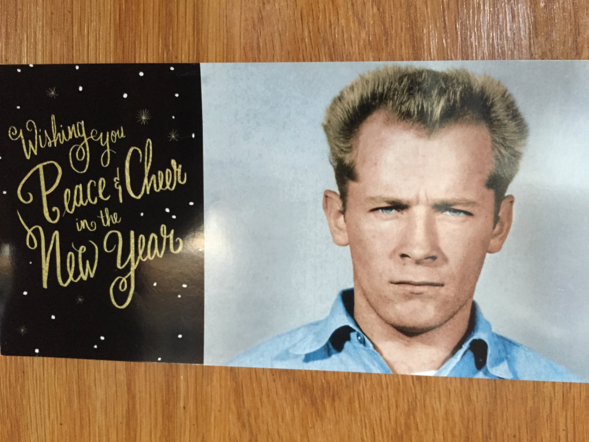 Although the notorious Boston mob boss James "Whitey" Bulger tried to have Ralph killed in the early 1970s, the two later started a prison correspondence. They sent each other letters and holiday cards, such as this one, which Whitey sent to Ralph. Courtesy of Ralph DeMasi.