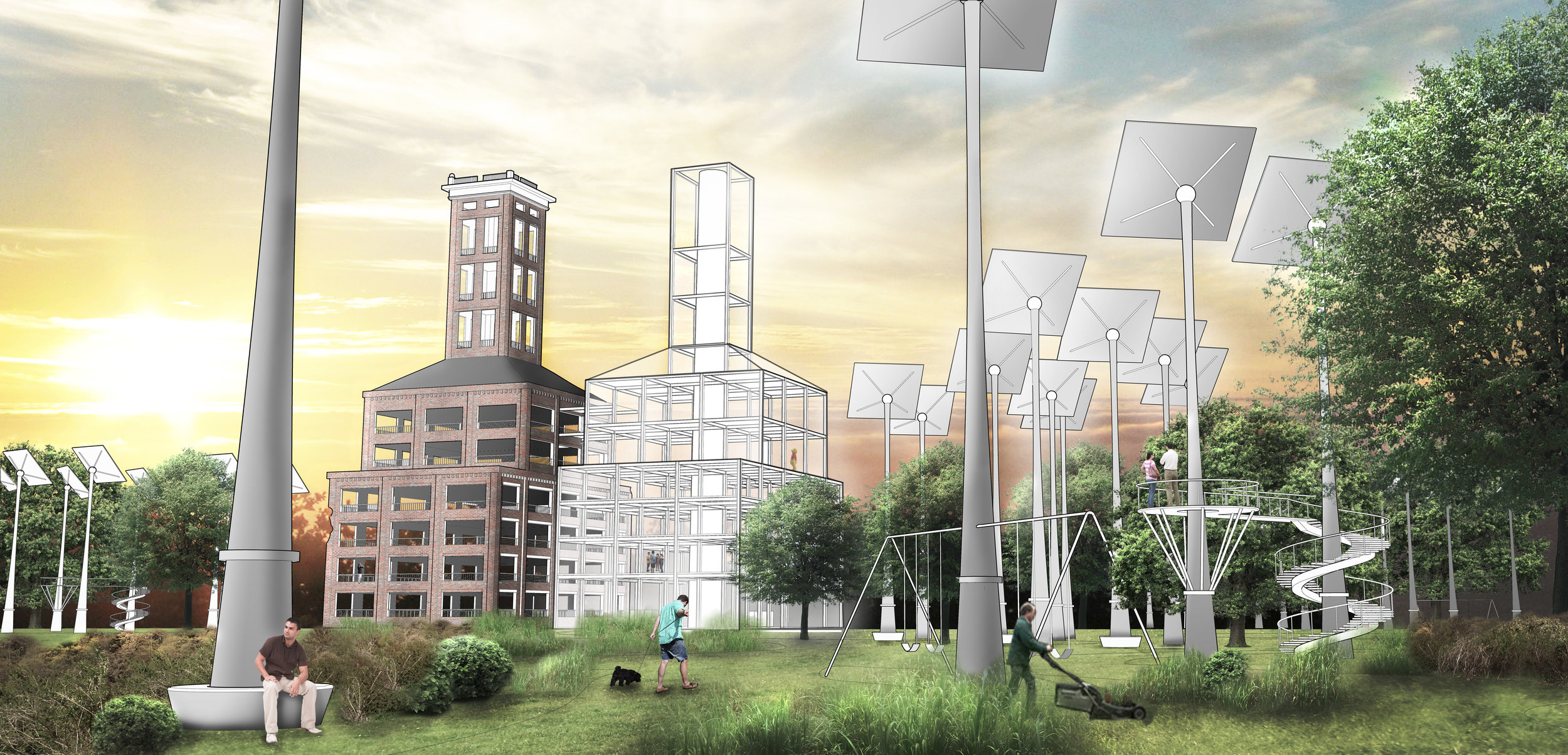 INITIAL PROVOCATION RENDERING OF SOLAR-PARK CONCEPT