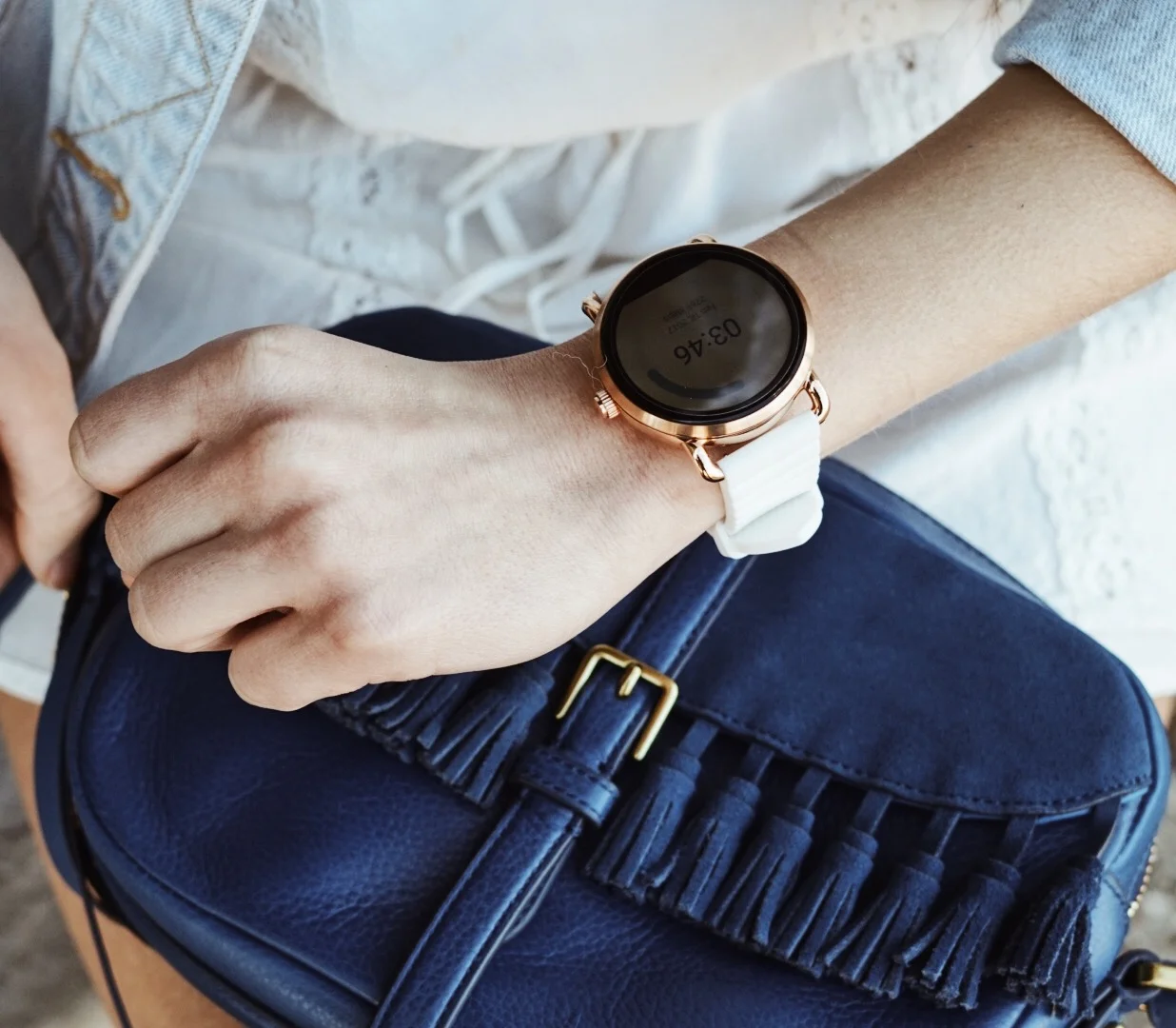 I find myself using my Fossil Q watch ALL THE TIME. I had never been interested in the smart watch craze until I started using this. It keeps me so organized in my work day by synching my emails + Google calendar. My favorite part is the built in fitness tracker. I am obsessed and can never go back!