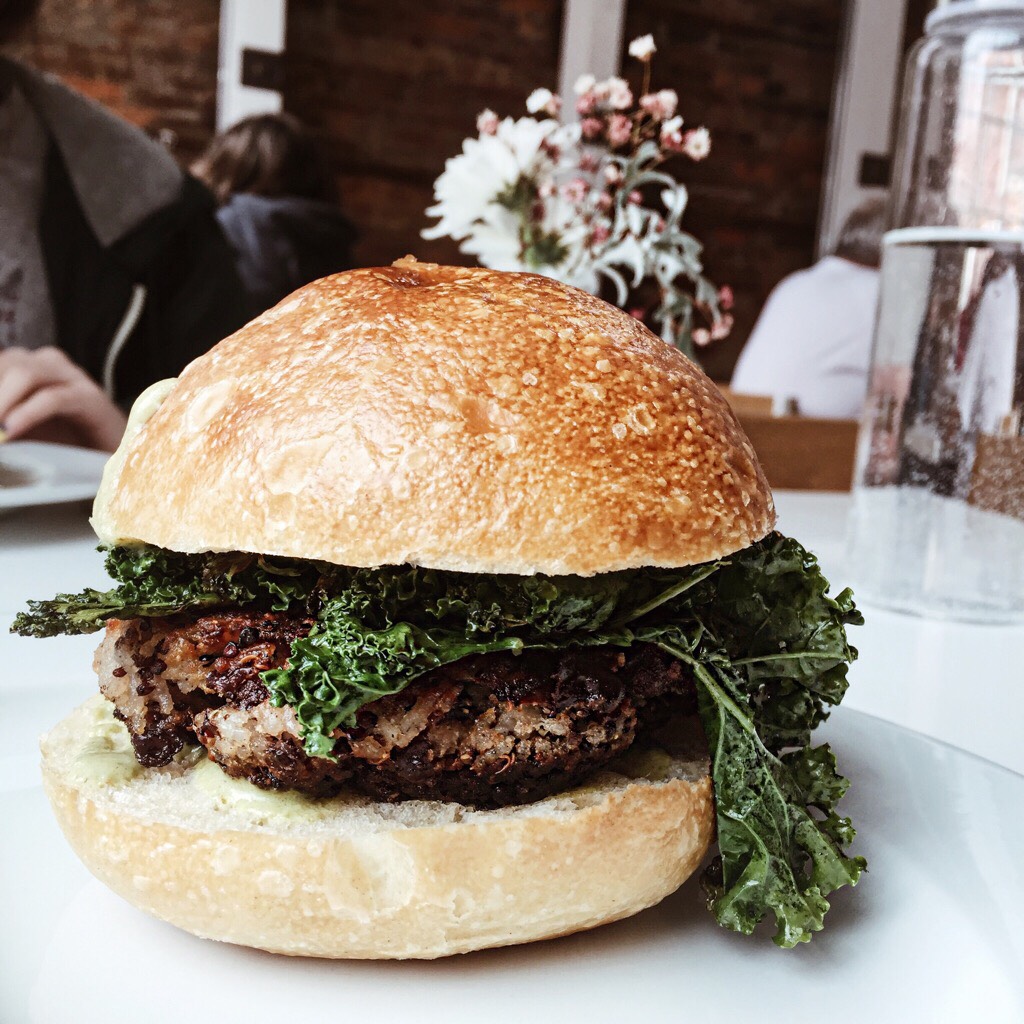 Red Bean + Rice Veggie Burger