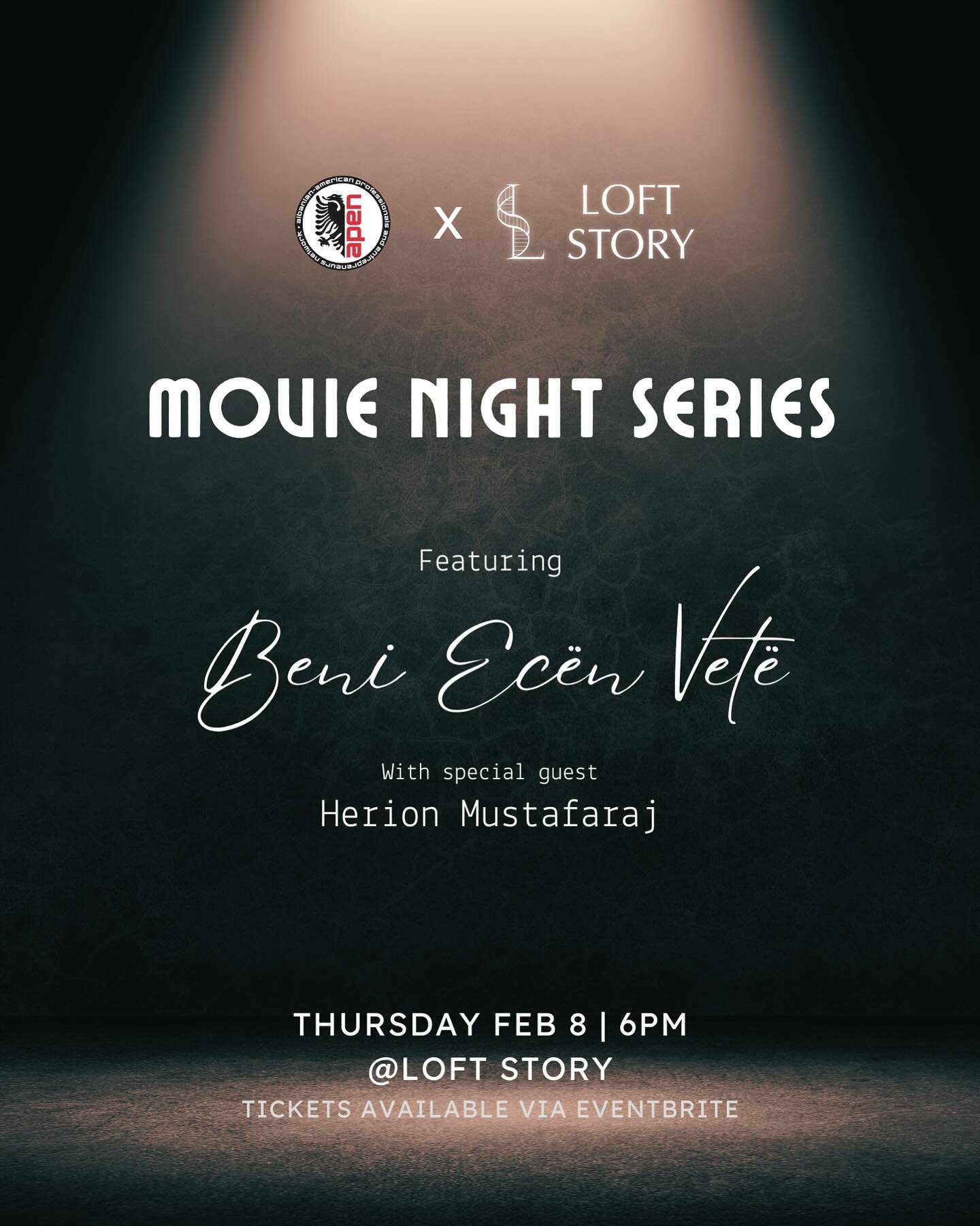 Our first event of the year is an extra special one. Please join us for our first movie night in partnership with LOFT STORY, an Albanian-owned business and curated event space.

🎟️ Ticket link in bio