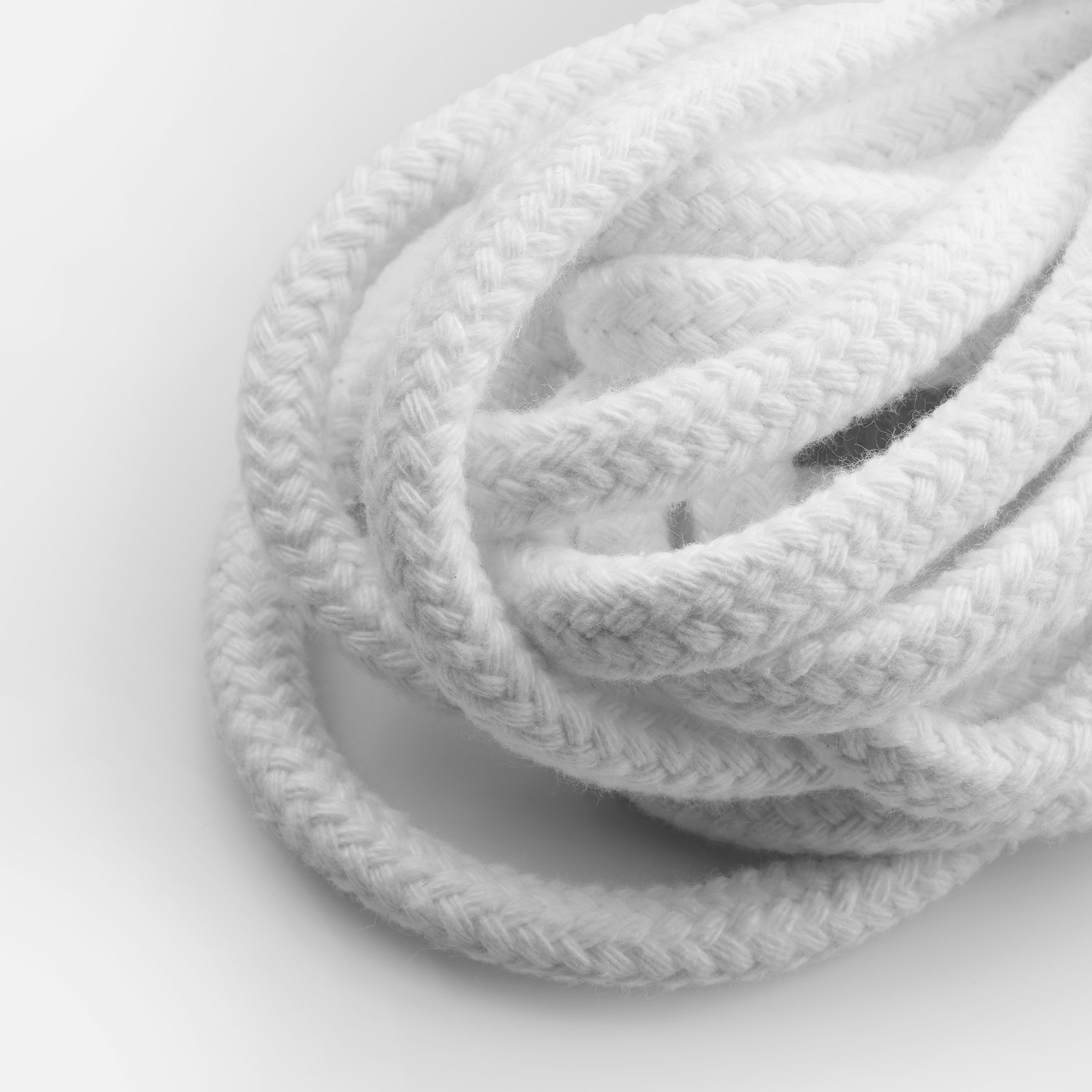 braided 10 mm cotton bleached bondage rope