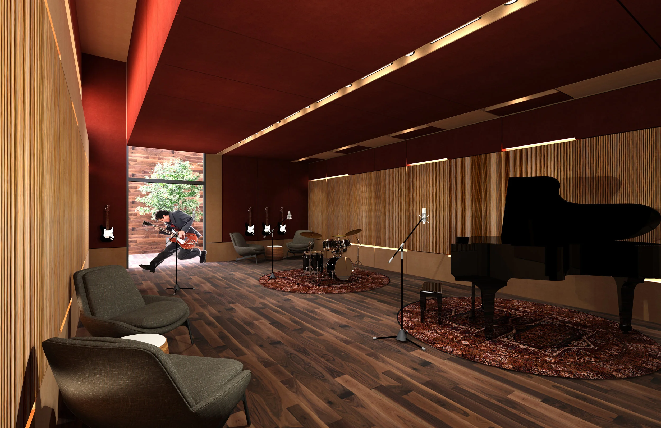 Hunan Recording Studio Renderings