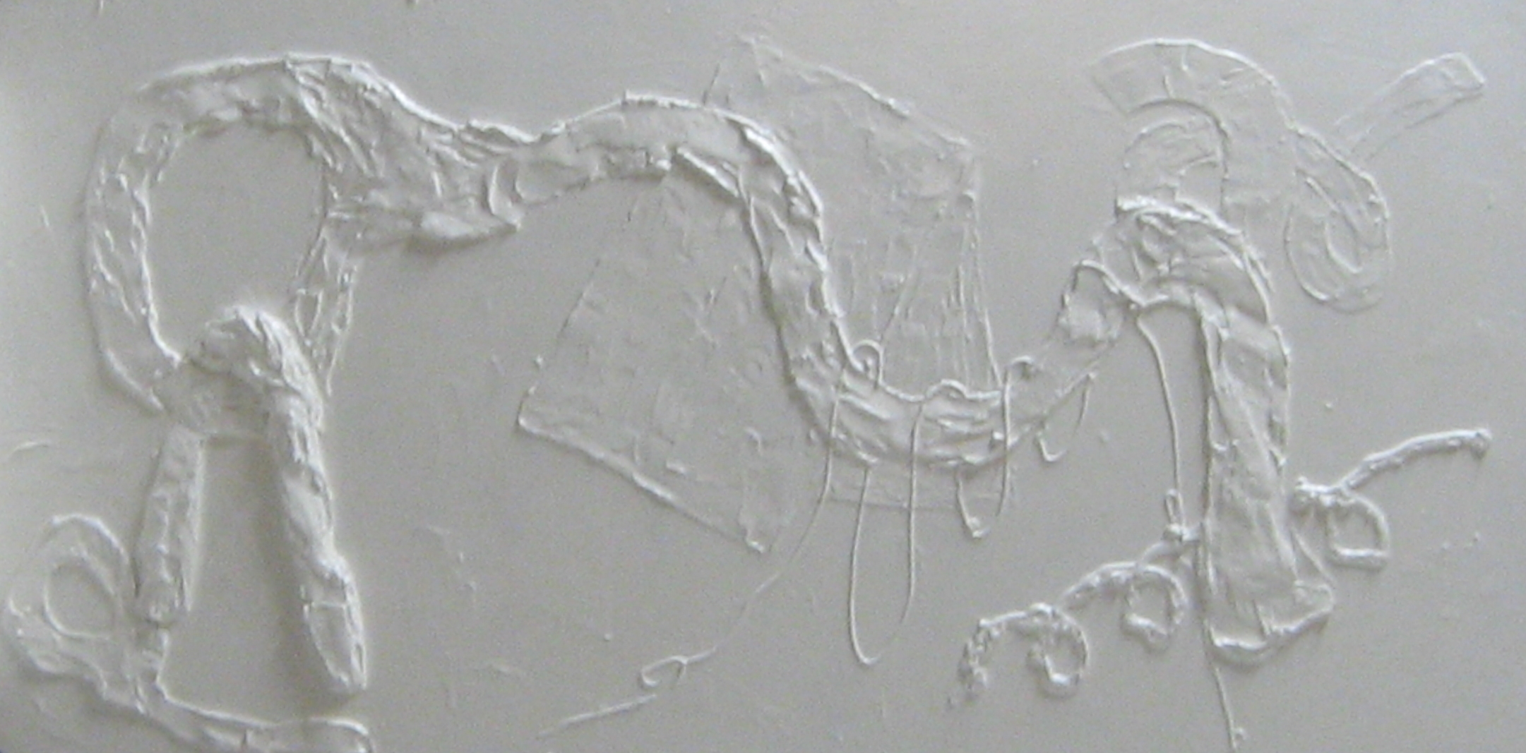  Semi-gloss white on wood (24"x48") 1974 