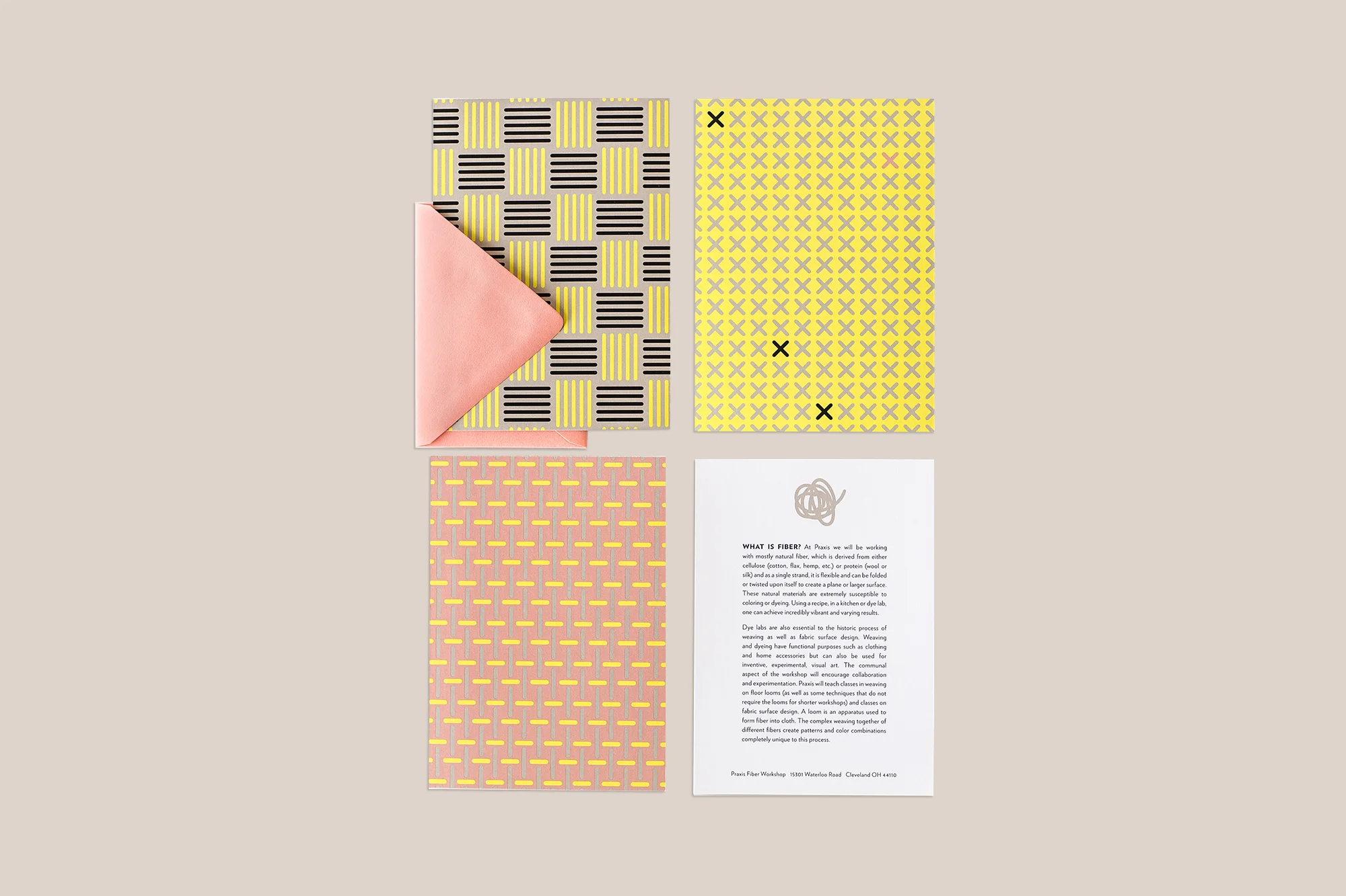 Agnes Studio Praxis Fiber Workshop notecards