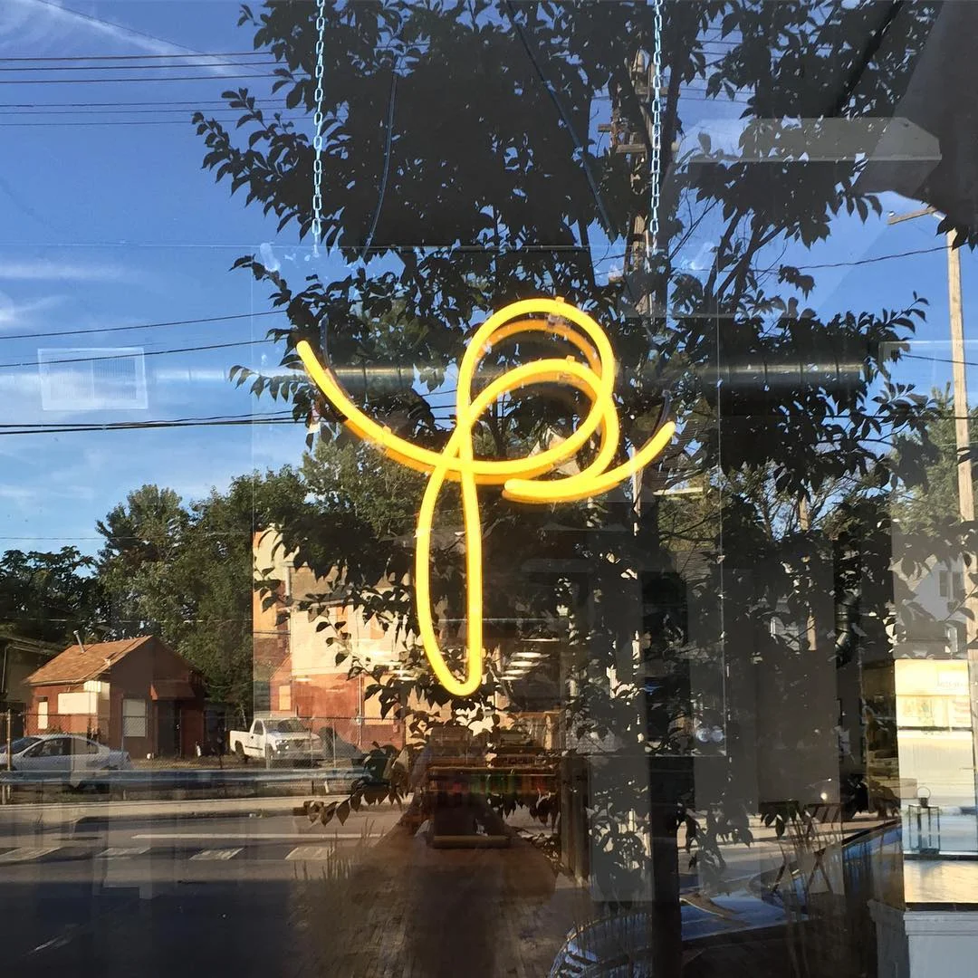 Agnes Studio Praxis Fiber Workshop neon sign