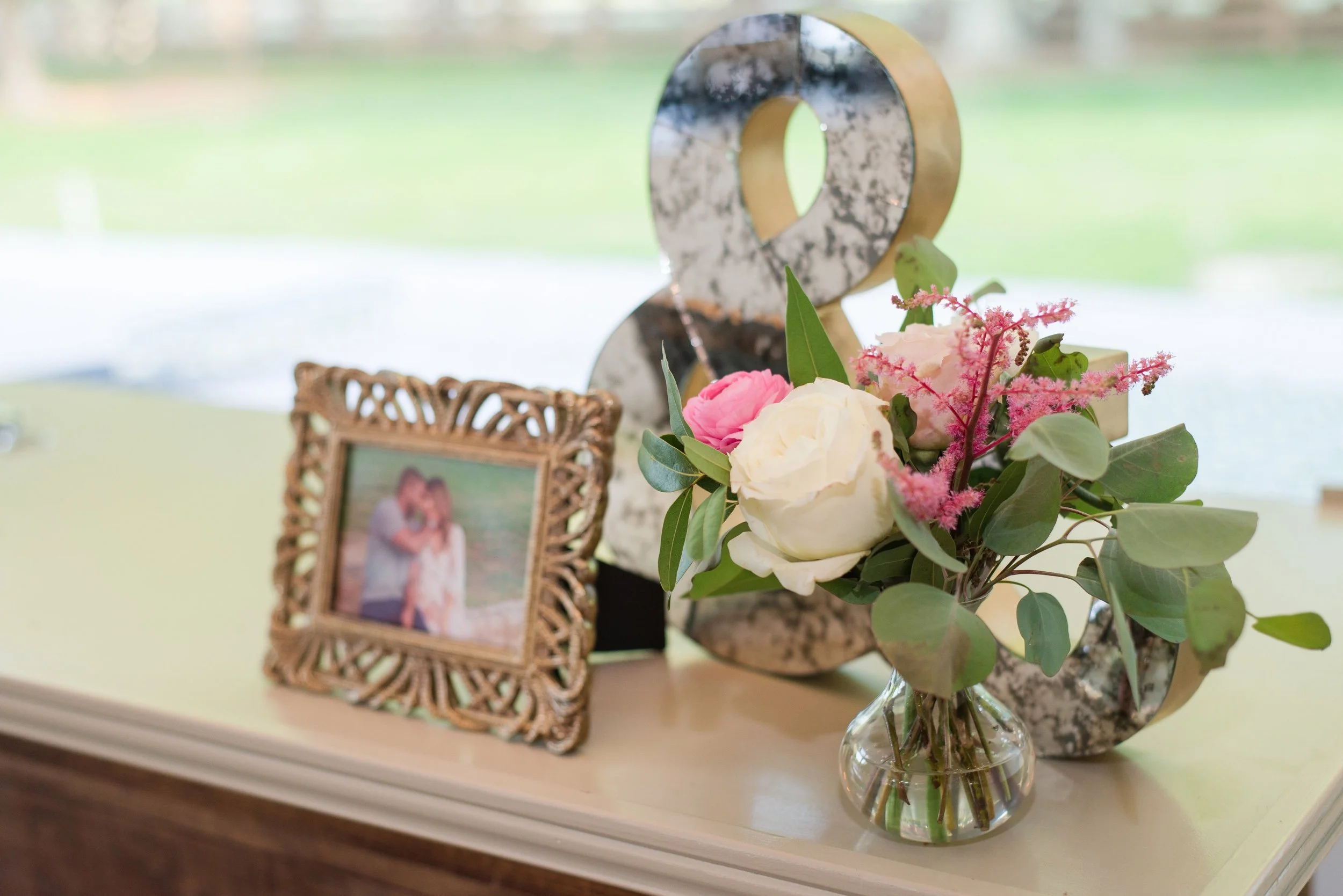 Gold & Mercury Mirrored Ampersand Rental