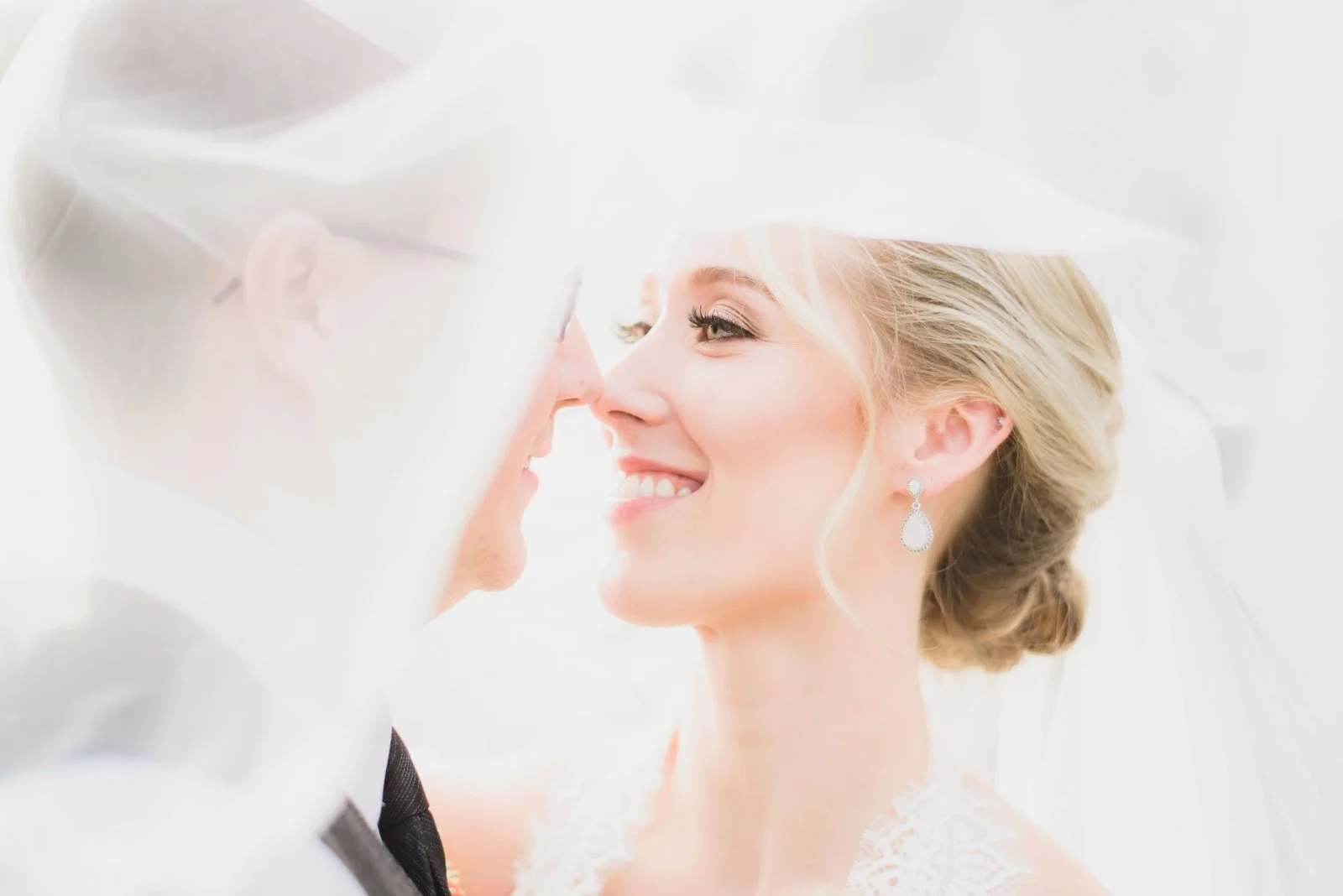 Can we just take a moment to appreciate how STUNNING Sandi is in her Kendra Scott druzy drop earrings, and fabulous bridal makeup by Mona Malik! 