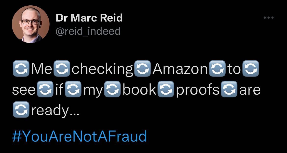 The &lsquo;You Are Not a Fraud&rsquo; book files have been submitted, and now we play the waiting game.

Paperback and hardback proofs  have been requested. All indications are that the manuscript, text, figures, and covers are all nicely aligned.

T