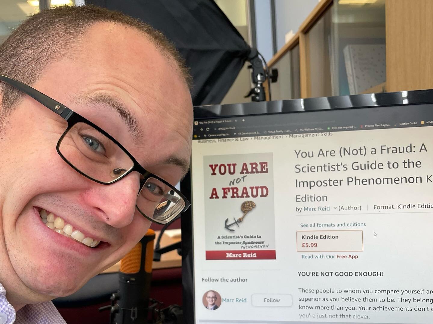 Delighted to share #YouAreNotAFraud is now available for pre-order for release on Monday!

The physical and audio versions will follow soon after.

Link in my profile and below

www.dr-marc-reid.com/notafraud

#ImposterSyndrome #ImposterPhenomenon #b