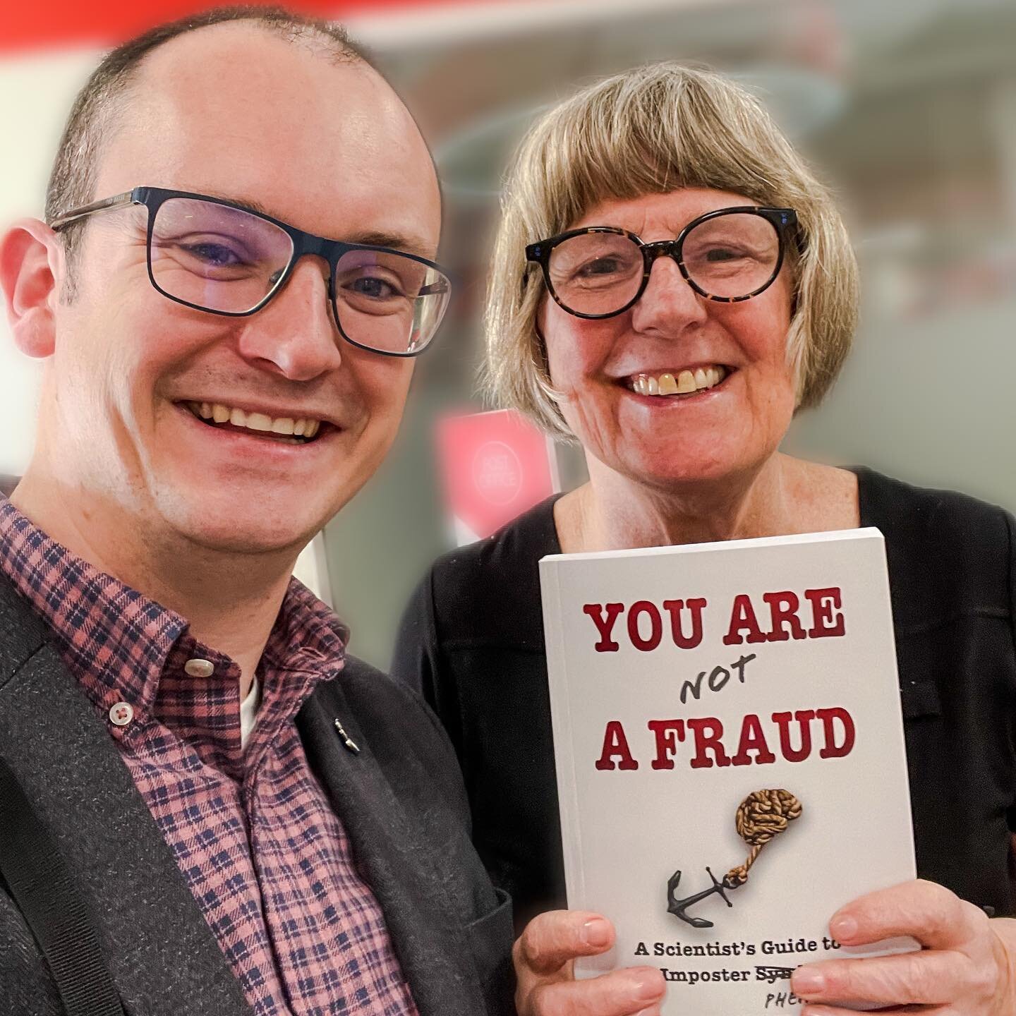 Coming full circle on the #YouAreNotAFraud book launch, I met with Aileen on her tea break at work. 

Back in Oct/Nov 2022, she very patiently helped post 50 copies of the book all over the world, and kindly took interest while we scanned and stamped