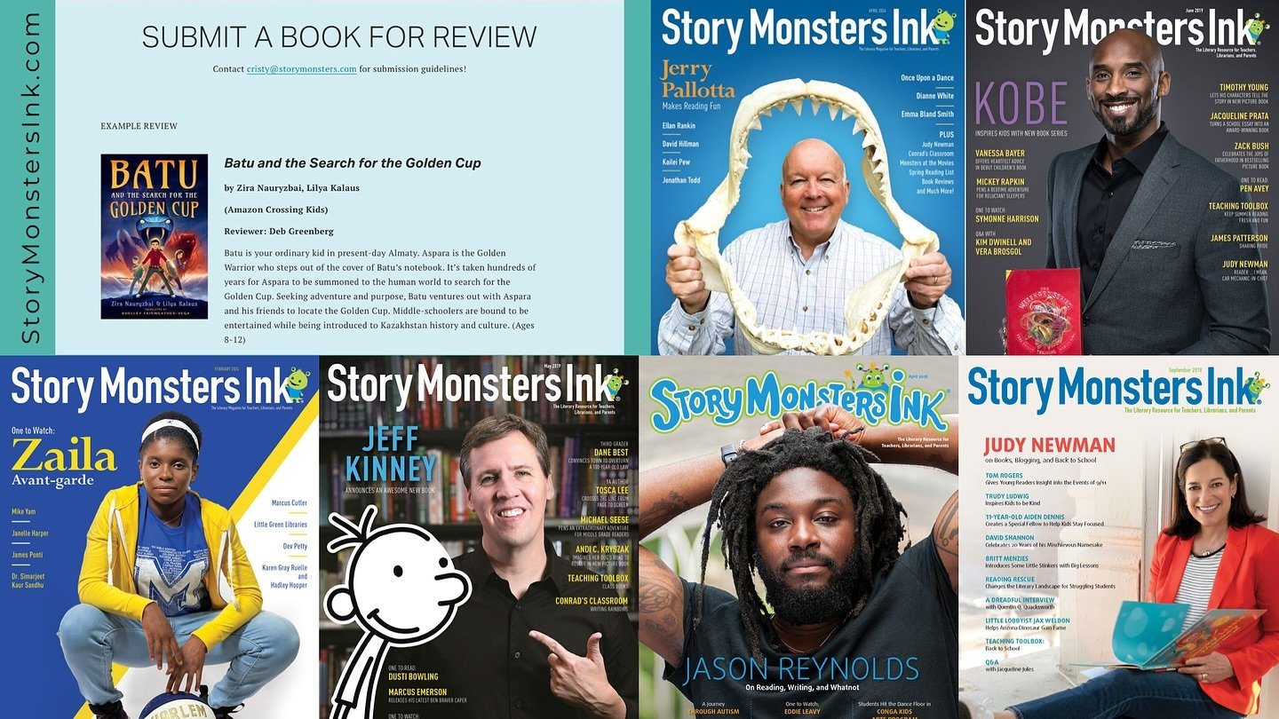 Story Monsters Ink: The Literary Magazine for Teachers, Librarians, and Parents

Visit: https://storymonstersink.com to learn more about having your book considered for a review. For submission guidelines, contact cristy@storymonsters.com.