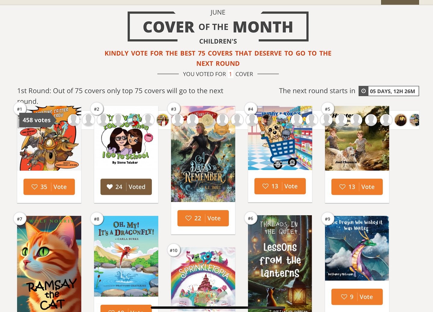 Siona needs your vote! 💚 Please support 13-year-old author and illustrator Siona Talekar by voting for her book cover in the AllAuthor Cover of the Month contest!

📍 Vote here: https://allauthor.com/cover-of-the-month/
🗓️ 1st Round: Out of 75 cove