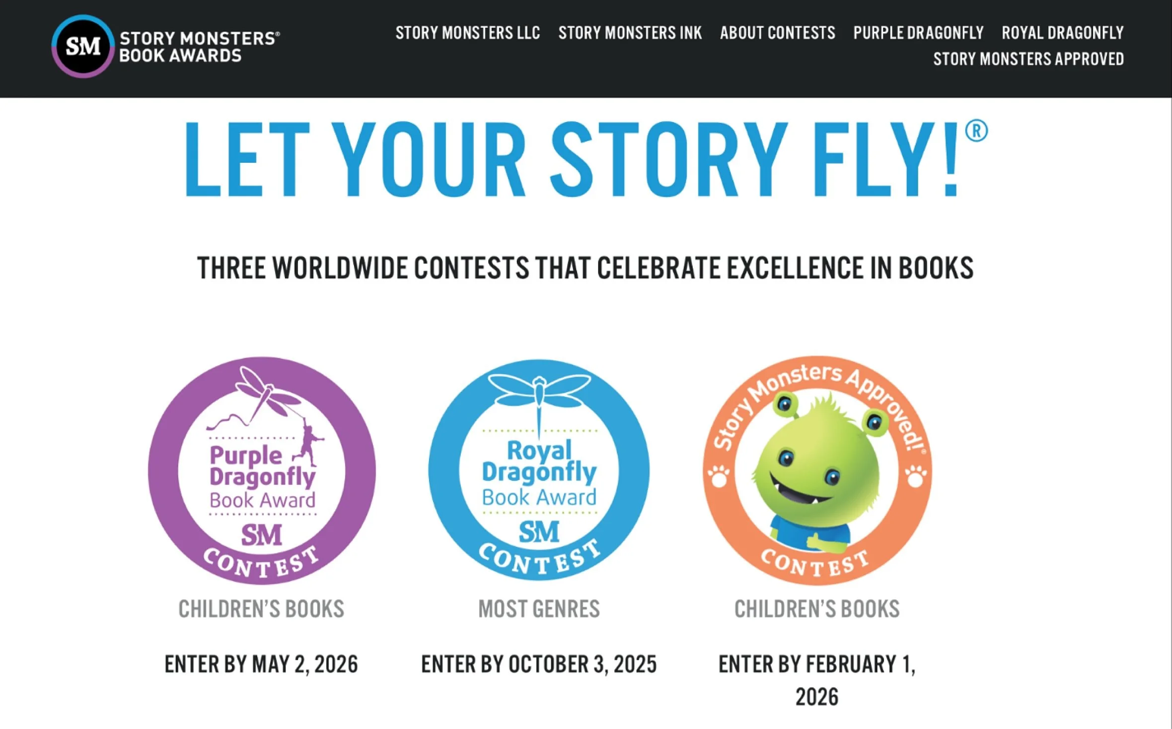 🌟 LET YOUR STORY FLY&reg; 🌟
The Royal Dragonfly Book Awards celebrate excellence across most genres &mdash; including children&rsquo;s, YA, family-friendly, and adult titles. 📚
Whether your book inspires, educates, or entertains, this award is you