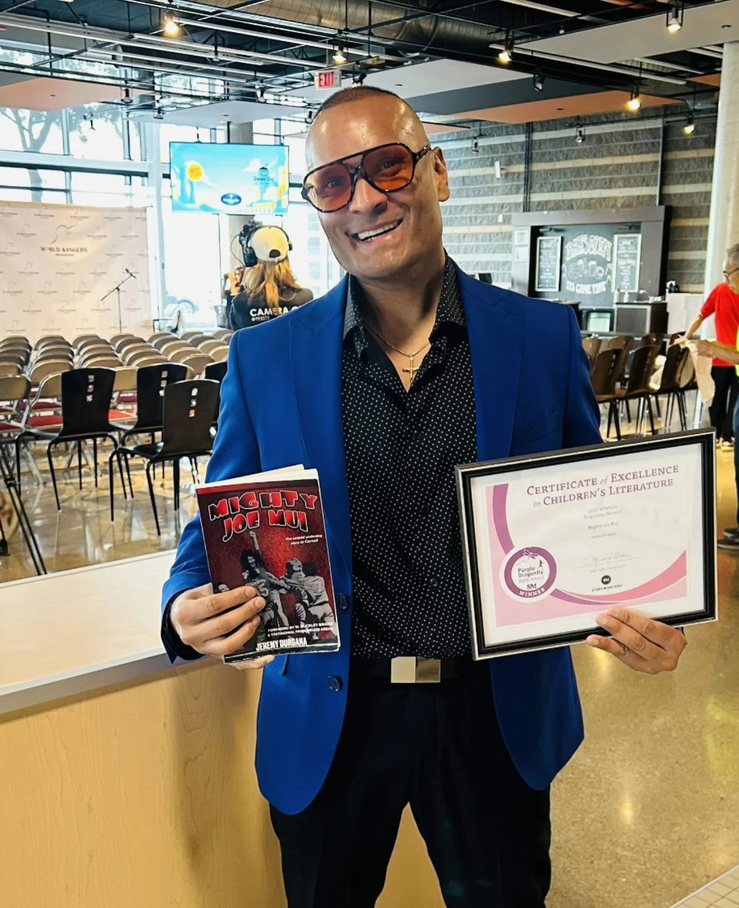 Congratulations to Jeremy Durgana, whose book, &ldquo;Mighty Joe Mui&rdquo; earned First Place in the Biography/Memoir category at the 2025 Purple Dragonfly Book Awards!