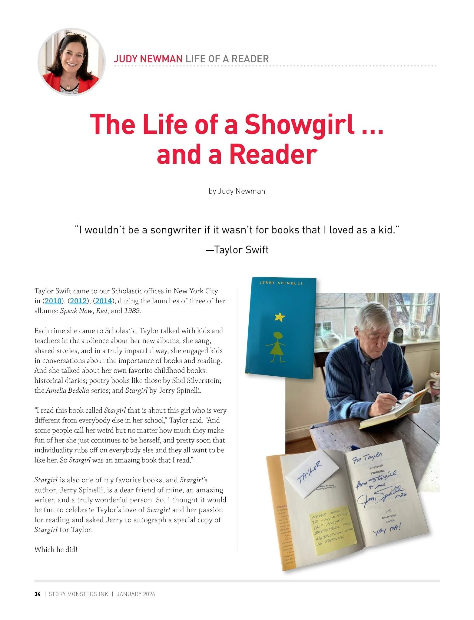 ✨ From the pages of Story Monsters Ink&reg; ✨

In our January issue, we&rsquo;re honored to feature a heartfelt reflection by Judy Newman, Chief Impact Officer at Scholastic Corporation, a longtime friend of Story Monsters, and a cherished monthly co