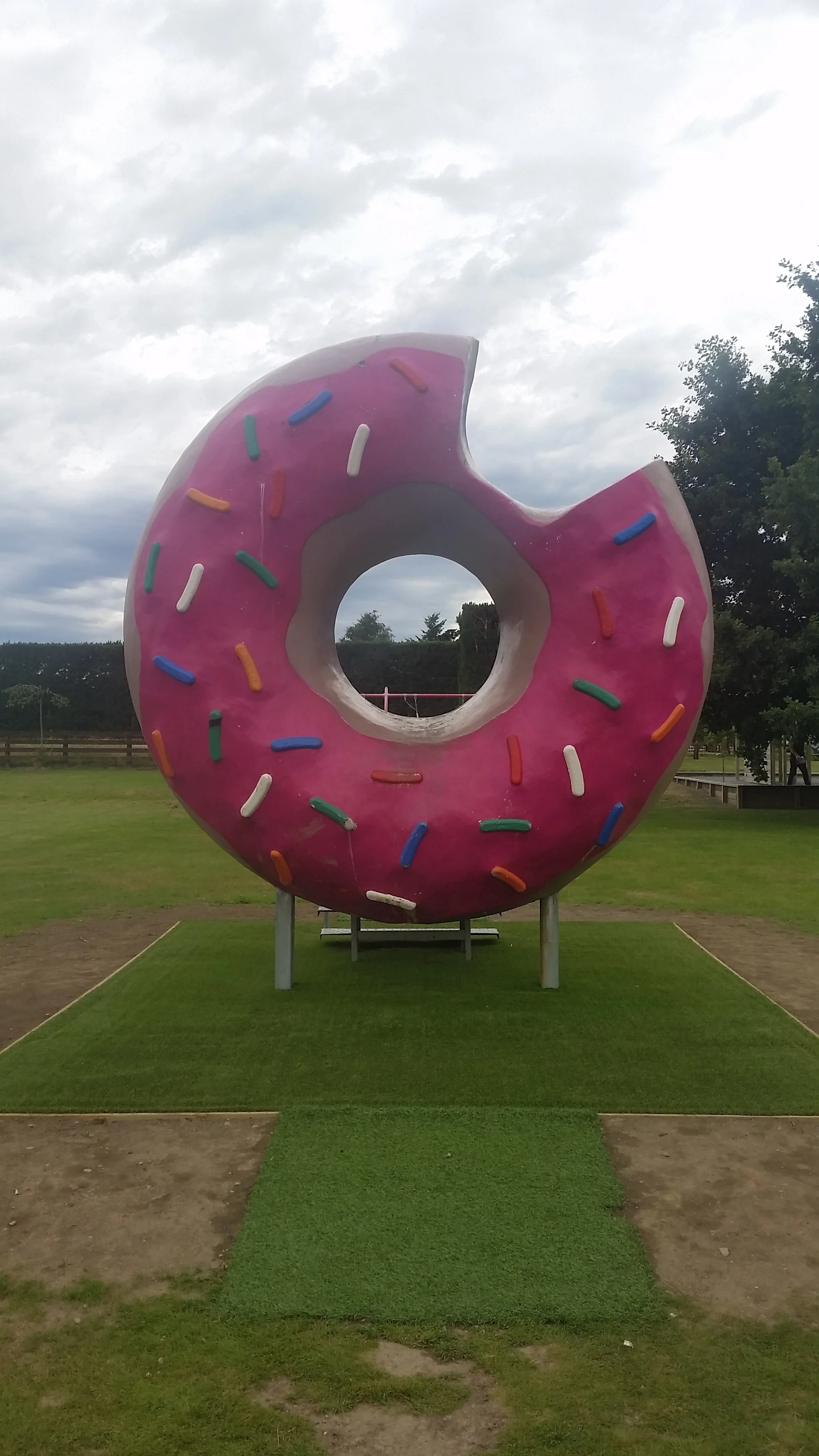 Springfield, NZ - Simpsons themed town. A girl stuck her head in the hole and photobombed me before i was ready to take it haha. 