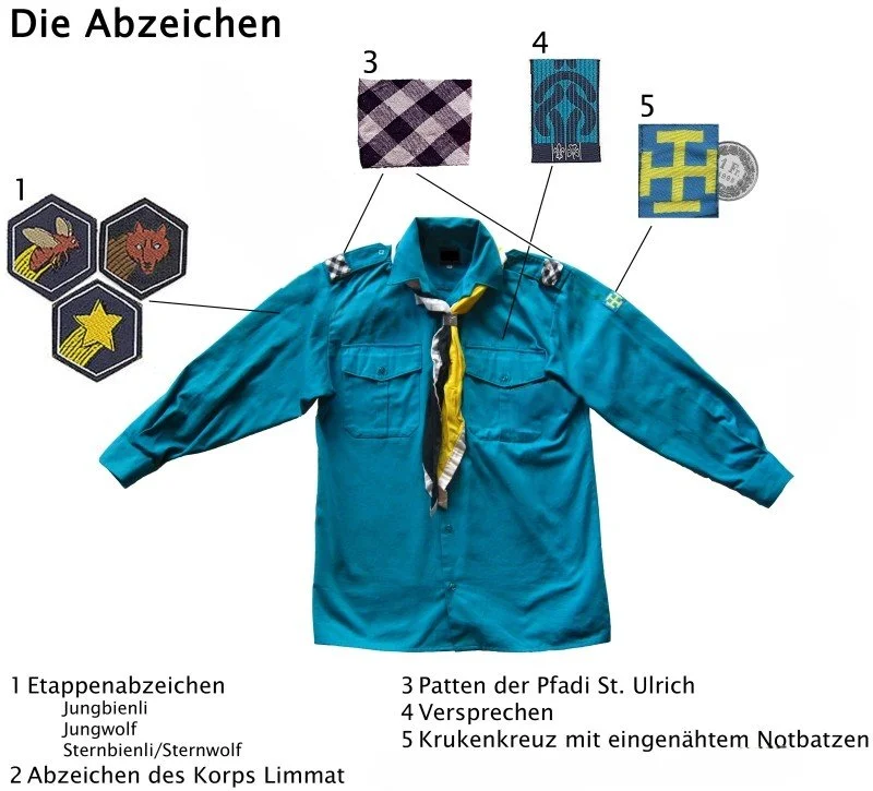 Abzeichenkarte Wölflihemd